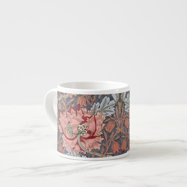 Taza De Espresso Diseños del papel pintado de William Morris (Izquierda)