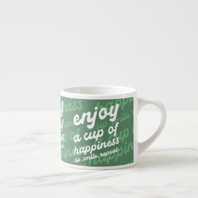 Taza De Espresso Disfruta de una copa de felicidad | Espresso motiv (Derecha)