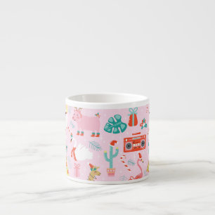 Taza De Espresso Diversión de navidades: Patrón de animales sin foc