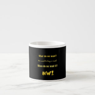 Taza De Espresso Divertido Compra una Vocal — ¡Ahora!