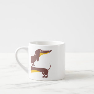 Taza De Espresso Divertido dachshund lindo para padres de perros la