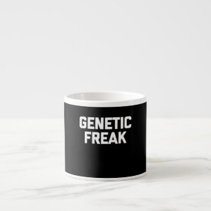 Taza De Espresso Divertido discurso de Freak T-Shirt genético