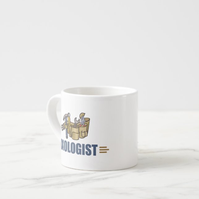 Taza De Espresso Divertido Handyman (Izquierda)