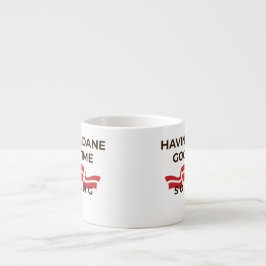 Taza De Espresso Divertido Mug Danés