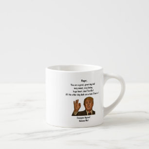Taza De Espresso Divertido Trump Dog Dad Day Expresso Mug