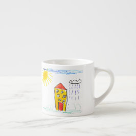 Taza De Espresso DIY KIDS ART Gift Espresso Cup