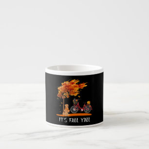 Taza De Espresso Dog Lover   Labrador recuperador es otoño