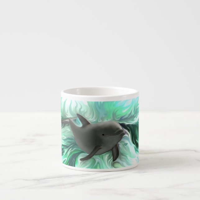 Taza De Espresso Dolphin Baby (Frente)