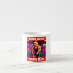 TAZA DE ESPRESSO DONALD TRUMP - HACIENDO QUE ESTADOS UNIDOS SEA FUE