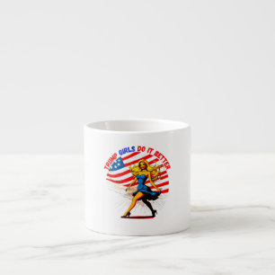 TAZA DE ESPRESSO DONALD TRUMP- LOS CHICAS DE TRUMP LO HACEN MEJOR