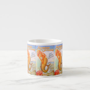 Taza De Espresso dorada mermaids espresso mug