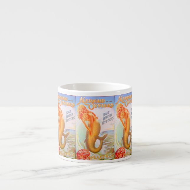 Taza De Espresso dorada mermaids espresso mug (Frente)