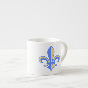 Taza De Espresso Dos toneles Fleur-de-Lis