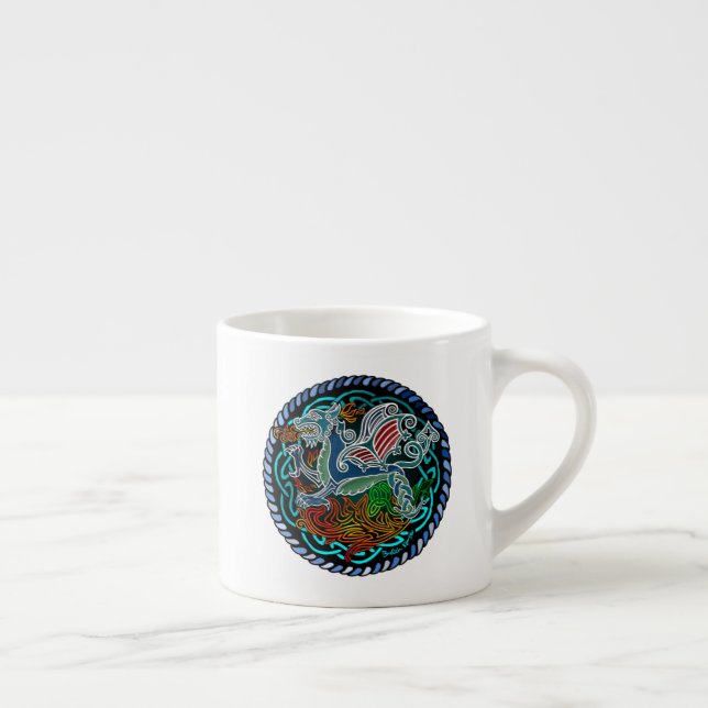 Taza De Espresso Dragon celtique (Derecha)