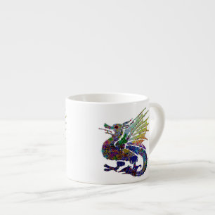 Taza De Espresso Dragón Jeweled