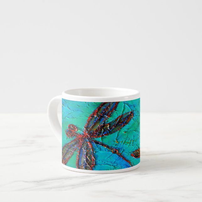 Taza De Espresso Dragonfly Dance (Izquierda)