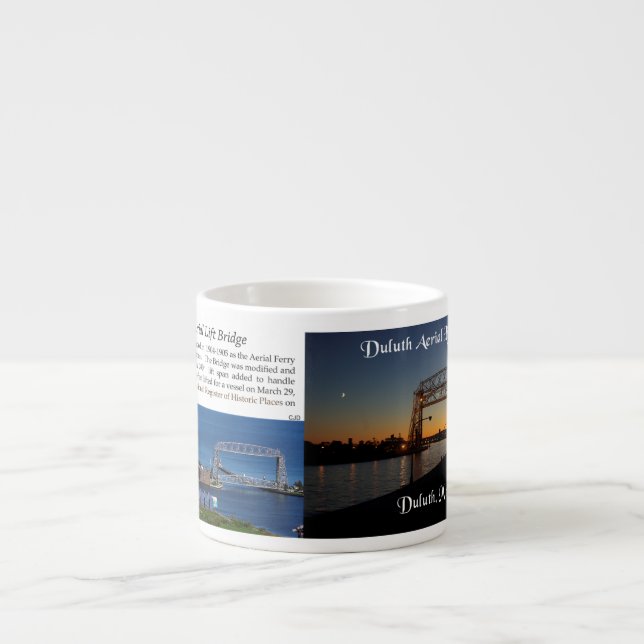 Taza De Espresso Duluth Aerial Lift Bridge espresso mug (Frente)