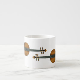 Taza De Espresso Dúo del violín de Stradivari reproducido en la