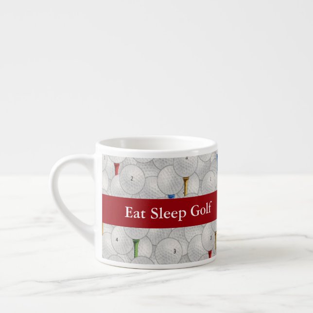Taza De Espresso Eat Sleep Golf (Izquierda)