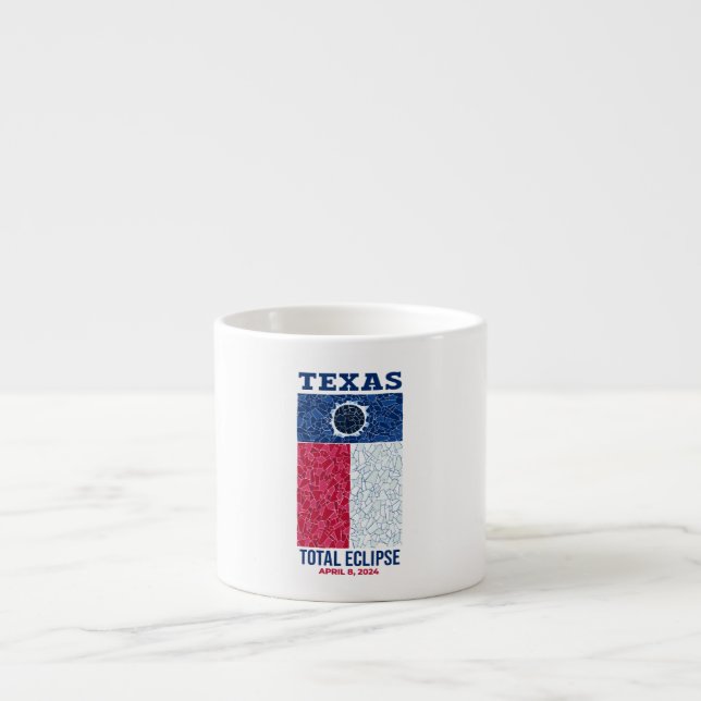 Taza De Espresso Eclipse total de Texas Espresso Mug (Frente)