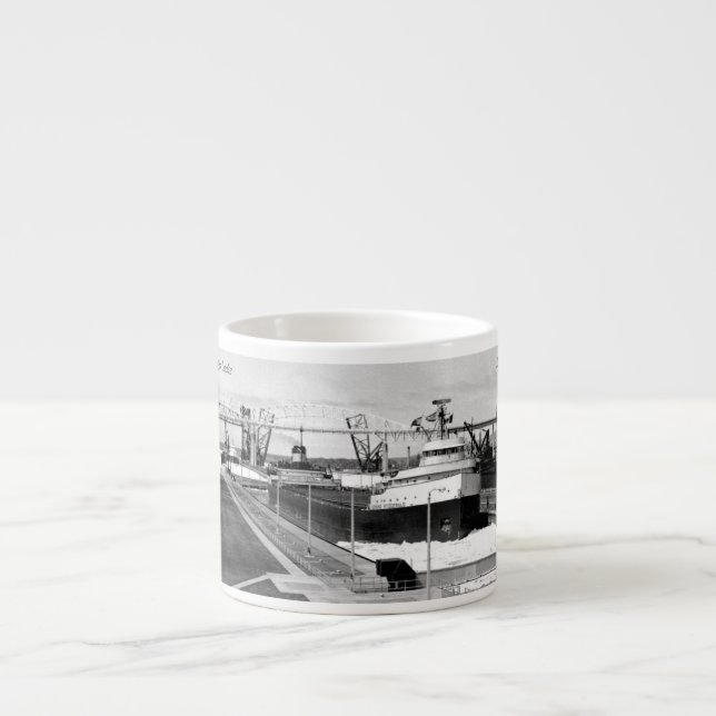 Taza De Espresso Edmund Fitzgerald Soo Locks espresso mug (Frente)