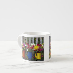 Taza De Espresso EE. UU., Oregón, Portland. Loza esmaltada antigua