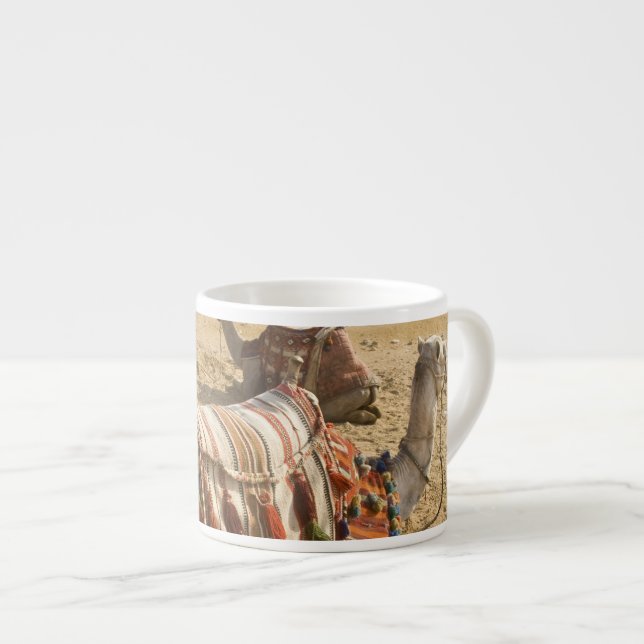 Taza De Espresso Egipto, El Cairo. Camellos descansando (Derecha)