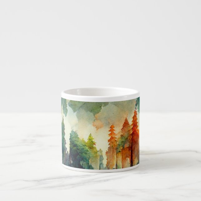 Taza De Espresso El bosque (naturaleza) (Frente)