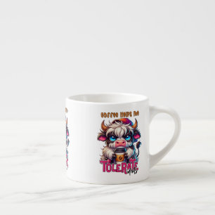 Taza De Espresso El Café Me Ayuda a Tolerar a los Idiotas