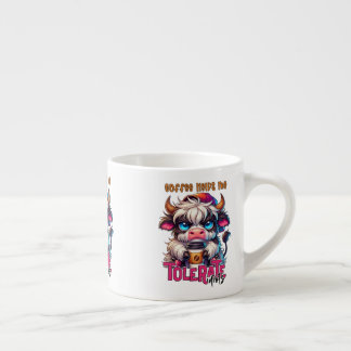 Taza De Espresso El Café Me Ayuda a Tolerar a los Idiotas