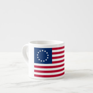 Taza De Espresso El círculo de las estrellas, la bandera estadounid