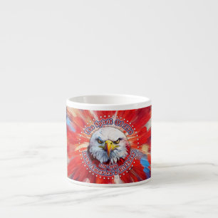 Taza De Espresso El Espíritu De 1776, 2026 Águila Roja de Fuegos Ar