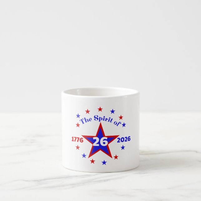 TAZA DE ESPRESSO EL ESPÍRITU DE 26 - SEMIQUINCENTENCIAL (Frente)