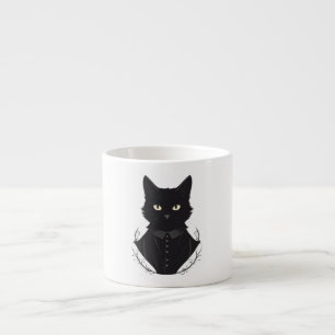 Taza De Espresso El gato negro encantado de Salem