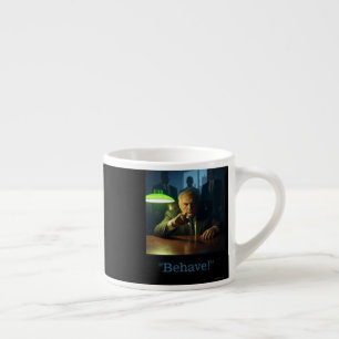 Taza De Espresso El jefe se comporta con la mano izquierda espresso