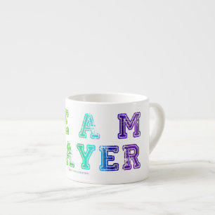 Taza De Espresso El jugador del equipo de SlipperyJoe lleno de lluv