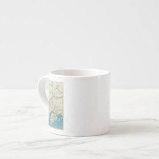 Taza De Espresso El mapa de Sleem de Alaska central
