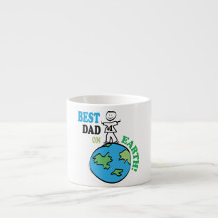Taza De Espresso El mejor papá del Día del Padre en la Tierra