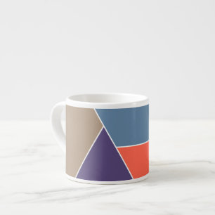 Taza De Espresso El MOSAICO raya triángulos coloreó I + sus ideas