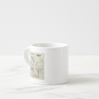 Taza De Espresso El nuevo mapa de Holt, Wyoming
