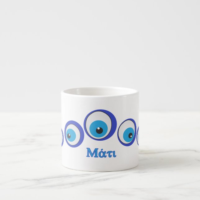 Taza De Espresso El ojo malvado (Frente)