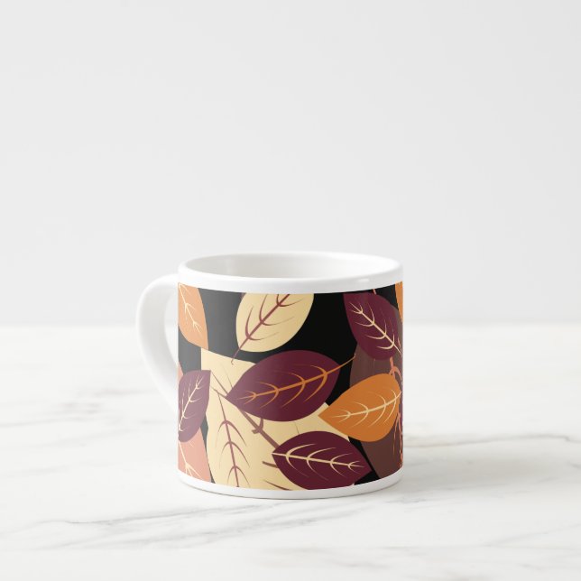 Taza De Espresso El Otoño Sencillo Deja Oscuro (Izquierda)