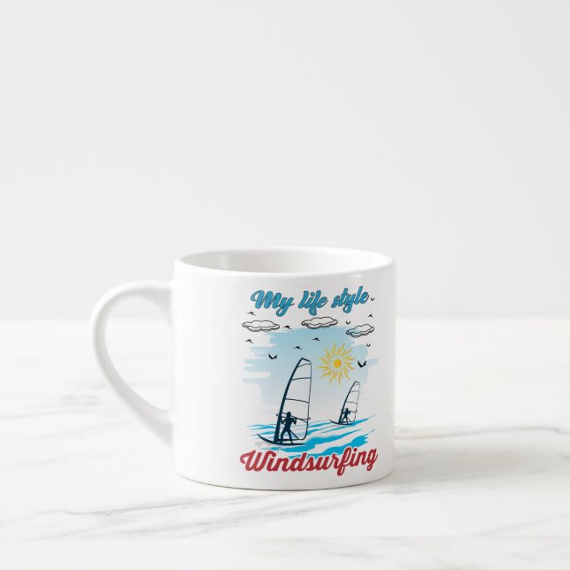 Taza De Espresso El Windsurf es mi estilo de vida (Izquierda)