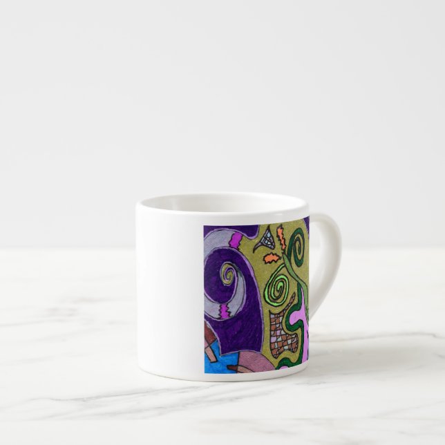 Taza De Espresso Elefante dorado (Derecha)