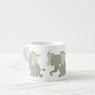 Taza De Espresso Elefante Espresso Mug Personalizado de cereza