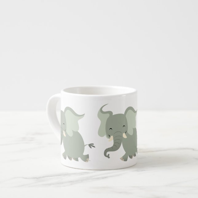 Taza De Espresso Elefante Espresso Mug Personalizado de cereza (Izquierda)
