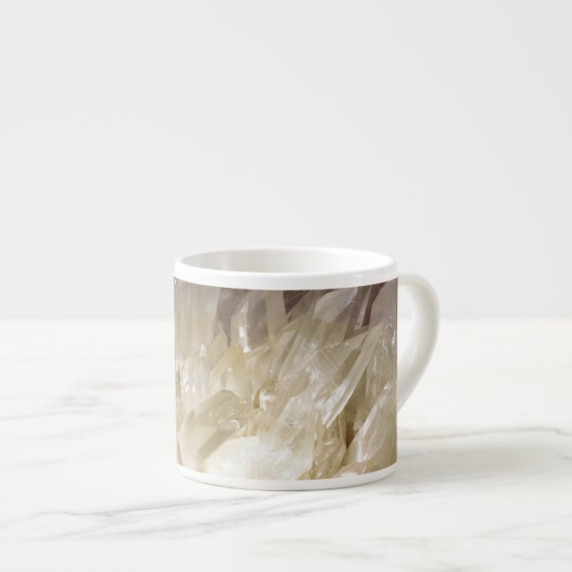 Taza De Espresso Elegante gráfico de energía Quartz transparente (Derecha)