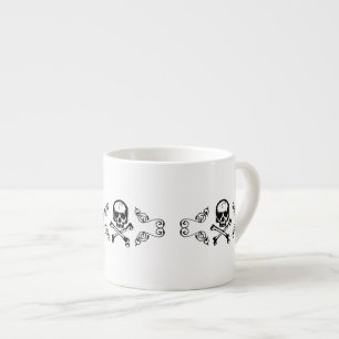 Taza De Espresso Elegante juego de té gótico venenoso