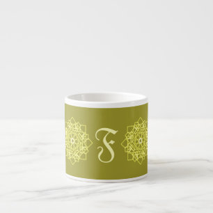 Taza De Espresso Elegante minimalista simple gradiente geométrico o