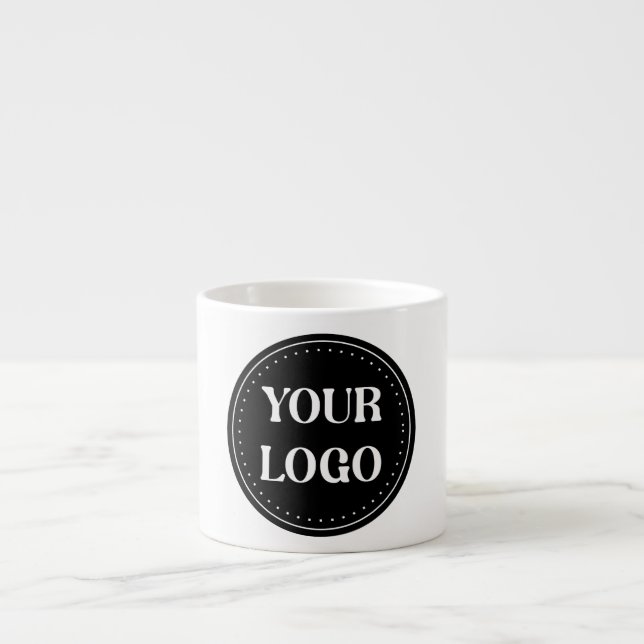 Taza De Espresso elegante, moderno, refinado y editable. (Frente)
